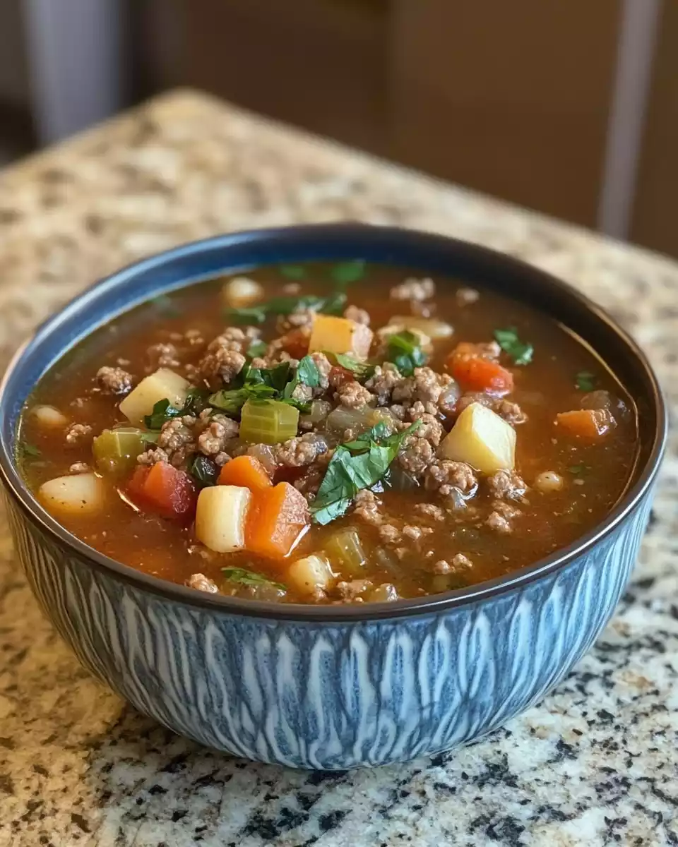 Chipotle Ground Beef Soup